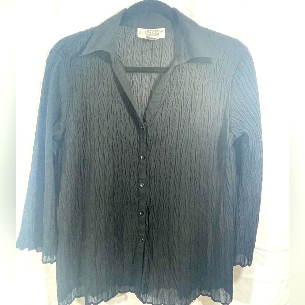 E.K. Designs Black Blouse